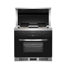 pusen集成灶 普森W1家用蒸箱 蒸烤一体侧吸下排烟灶保洁环保灶 W1Z蒸箱款 天然气