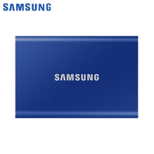 三星SAMSUNG T5 T7 Type-c USB3.1/2移动硬盘SSD固态 安全加密 小巧便携 T7极光蓝 2TB