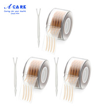 阿嚓热 双眼皮贴蕾丝网状卷筒隐形纤维条窄尖型橄榄型美目贴 尖头3个