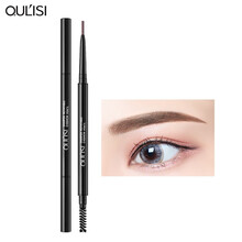 欧丽丝网红同款极细笔芯超细头双头眉笔女初学者学生防水不易脱色持久自然5色可选 04浅棕色