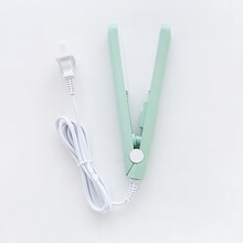 晗畅  迷你电卷发棒直卷两用夹板卷发器学生直发器空气刘海不伤发直板夹 纯色系列-薄荷绿