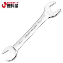 德科威DEKECR-V 镜面双开口扳手 双呆头扳手 24-27 可定制 DD1-C118