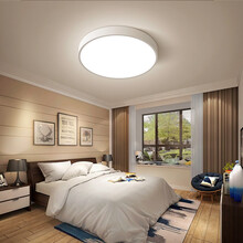 汉宫 过道灯走廊灯简约现代led玄关吸顶灯个性阳台走道灯饰 黑色/Φ23*5cm/白光12W