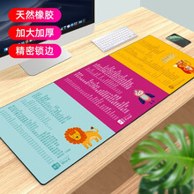 索能超大鼠标垫办公快捷键大全加厚大号护腕女0ffice软件excel函数PS桌面键盘电竞游戏电脑桌垫 WORD/EXCEL/PPT快捷键-三色底 尺寸400x900mm厚度5mm