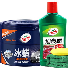 龟牌（Turtle Wax）车蜡300g冰蜡汽车蜡表板蜡固体抛光去污上光打蜡美容养护汽车用品 【3去划痕】固体冰蜡+划痕蜡【约用15辆