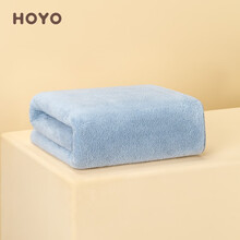 日本HOYO雪滑绒浴巾礼盒装男女通用家用成人吸水大浴巾吸水裹巾 千草-70*140cm