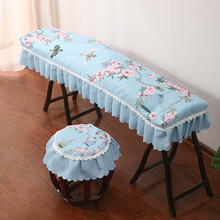 新印花清新儿童古筝罩防尘罩加厚布艺163型敦煌古筝套通用款盖布 桃花多多 古筝罩+凳套