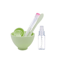 DIY面膜工具5件套面膜碗+面膜刷子+面膜棒+计量勺+喷雾瓶喷瓶全套装搅拌碗调膜碗美容碗敷女化妆工具