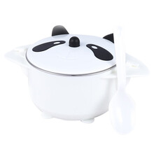 京东超市	
9i9久爱久宝宝餐具儿童碗注水保温吸盘碗婴儿不锈钢餐具套装白黑熊猫款