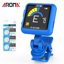 阿诺玛 马卡龙民谣吉他调音器大屏彩屏充电尤克里里小提琴通用初学者电子校音专用电池 【拍立减】【大彩屏充电款】AT102蓝色