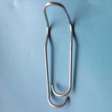 Aseblarm100个一包温室大棚骨架配件大棚钢丝夹卡子热镀锌压顶簧顶弹簧 32*22热镀锌加粗(100个)