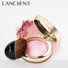 蓝秀腮红樱花物语气垫腮红胭脂裸妆烤粉遮瑕流光胭脂哑光好气色初学者彩妆 流光腮红SCI03  浅色粉4g