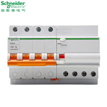 施耐德（Schneider）施耐德（Schneider） E9系列断路器 4P带漏电保护器 380V 63A 带漏保