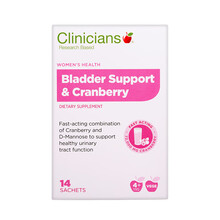 科立纯（Clinicians）甘露糖&蔓越莓尿道辅助冲剂 甘露茶 14条装 甘露茶女性益生菌伴侣