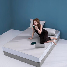 哈他家纺 AMSON AirTouch透感天丝床笠三件套 100支兰精天丝软凉席 可折叠可水洗床品 钻银 1.2米床【120*200CM】