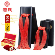 蓼风 专业级演奏大师快板 老竹快板 传统水煮工艺手工竹板成人儿童专业响板儿德云社相声 【拍下打折】【特惠】黑色儿童+布袋+锦盒