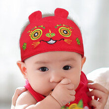 2020宝宝唐装汉服连体哈衣春秋夏季爬服满月礼服 夏款虎头帽HTM05 吊牌59码