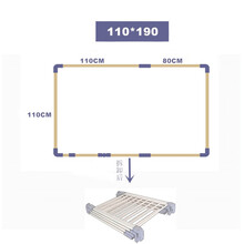 出口澳洲婴儿游戏围栏宝宝爬行学步护栏实木室内儿童安全围栏栅栏 原色110*190cm无门款