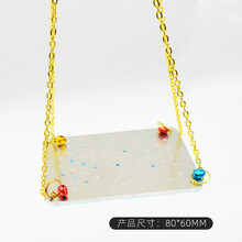 牛宠 仓鼠兔子消暑降温片散热板 仓鼠散热板秋千 红色