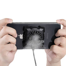 捷威丘 手机散热器散热背夹半导体手机制冷器冰封背夹不求人同款散热器降温制冷适用于华为苹果小米iQOO 【M1插电版基础款风冷散热器】