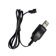 玩具遥控车充电电池组充电器5号M型1.2V3.6V4.8V6V7.2VAA7000MAH SM插头 4.8V USB充电线
