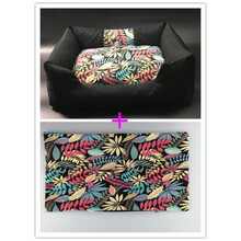 北狄狗窝狗垫狗狗沙发防水耐咬全可拆洗宠物睡垫 黑色窝+垫子换洗套 XXL：125*115*25(建议125斤内的