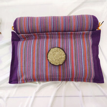 多功能艾草颈椎枕头颈椎专用艾草枕头护颈椎枕头颈椎枕头 方紫色艾草枕