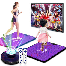 舞霸王【新款HDMI超清】跳舞毯双人单人无线电视接口电脑两用瑜伽健身跳舞机家用儿童互动体感游戏机 高清炫彩主机-双人组合-PU按摩毯
