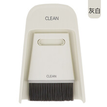 器物集 原木铝管木柄毛刷 磨豆机清洁毛刷 清洁刷 咖啡机用 咖啡店刷子 灰白色簸箕 干湿两用