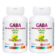 Newroots氨基丁酸GABA胶囊助眠定神改善睡眠焦虑疲劳改善睡眠舒缓压力焦虑调节情片佐匹克隆 2瓶