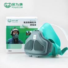 保为康KN95防尘面具透气防工业粉尘装修打磨灰尘面粉水泥灰尘3700头戴式过滤面具男女 8200硅胶口罩1套（配10片滤棉）
