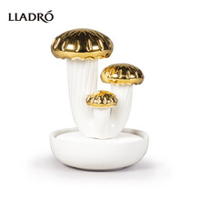 LLADRO雅致 金色蘑菇3·瓦伦西亚的花园 香氛精油/无火香薰 亮面配哑光