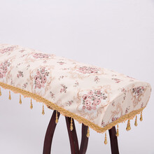 米囹 古筝罩防尘罩田园风古筝琴罩盖布琴套防尘布罩子典雅配件通用款 卡其色珠穗款