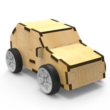 小学科技小制作发明手工diy材料组装玩具模型物理科学课自制教具 05回力车