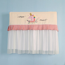 漫笛儿月子空调罩格力空调罩挂机开机不取挡风罩防风帘挡风帘防直吹防尘罩 独角兽（可分帘 中号85cm月子空调罩