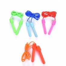 软胶跳绳小学生儿童跳绳 4-12岁幼儿园单人塑料弹力绳子运动健身跳绳MYF 儿童单人跳绳1个【颜色随机】