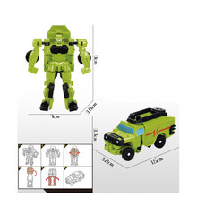 小型 男孩机器人5迷你小汽车可变形玩具金刚小型7儿童全套8手动3-6周岁MSY AX102沐医生