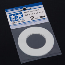 田宫遮盖带胶带上色工具胶带2mm 3mm 5mm 6mm 10mm 18mm 40mm曲线遮盖 87178 3MM曲线遮盖带
