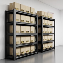 崇京钢制仓储仓库货架置物架落地多层家用阳台铁架子储物架超市展示多功能角钢杂物收纳架 加厚5层1500*500*1830