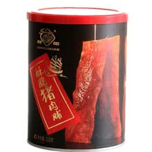 双鱼猪肉脯 休闲零食办公零食靖江特产小吃 酥脆猪肉脯118g/罐*2罐套餐