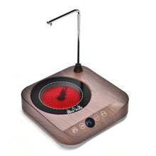 全自动上水电陶炉烧水器不挑壶泡茶保温一体加水茶台煮茶器功夫茶冲茶电茶炉 木纹色单炉