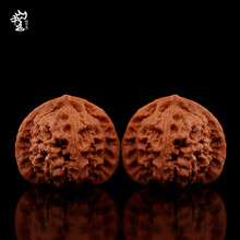 文玩堂：坐佛獅子頭（收藏级核桃） 文玩核桃四座樓獅子頭特大收藏級蛤蟆頭手玩把件悶尖磨盤元寶手串