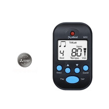 美妙斯 迷你节拍器乐器通用电子节拍器钢琴节拍器吉他小提琴古筝跑步便携专业节拍器 【拍立减】M50深邃黑+原装电池1粒