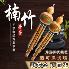 云南葫芦丝防摔耐用楠竹专业演奏型乐器初学者 9孔防摔楠竹降B调【全套赠品】+自学手册