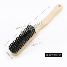 长柄洗鞋刷子洗衣软毛刷运动鞋皮鞋清洁擦鞋油护理多功能硬毛小鞋刷 单面长柄鞋刷