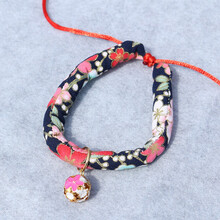 千翌严选 宠物猫咪项圈铃铛项链脖圈猫咪饰品可调节大小 花朵铃铛项链单个   颜色随机