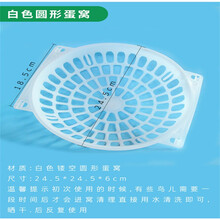 乐淘圆形鸽蛋窝鸽子蛋窝纯料白色塑料蛋窝鸽笼用蛋窝销售鸽笼用蛋巢蛋 方形鸽窝