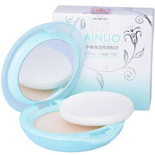 爱诺 干湿两用粉饼 干粉定妆 湿粉饼 闪粉定妆 定妆粉饼遮瑕控油不易脱妆 遮斑遮瑕 水嫩保湿两用粉饼7g(1#干粉)