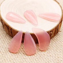 半月古筝指甲儿童成人弹古筝的指甲演奏送古筝指甲套古筝胶布 透明中号8片【送指甲套2盒+收纳包+胶布】