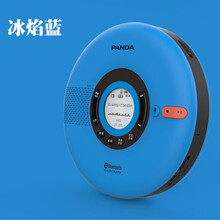 熊猫F-08随身听便携CD机播放器学生英语学习机迷你U盘复读机插卡TF充电式锂电池光盘cd播放机音响 F-08蓝色+8G U盘